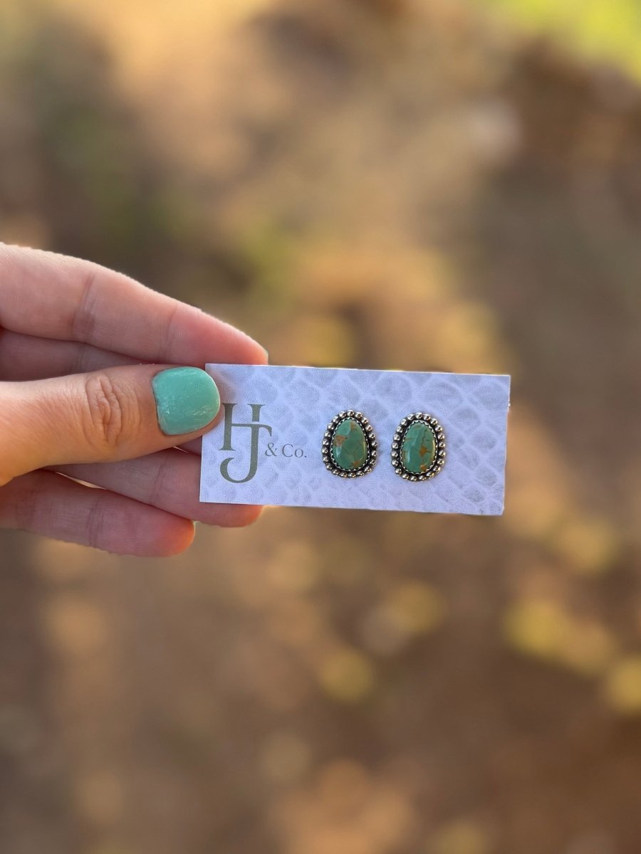 Mescal Turquoise Earrings - Horseshoe J & Co.