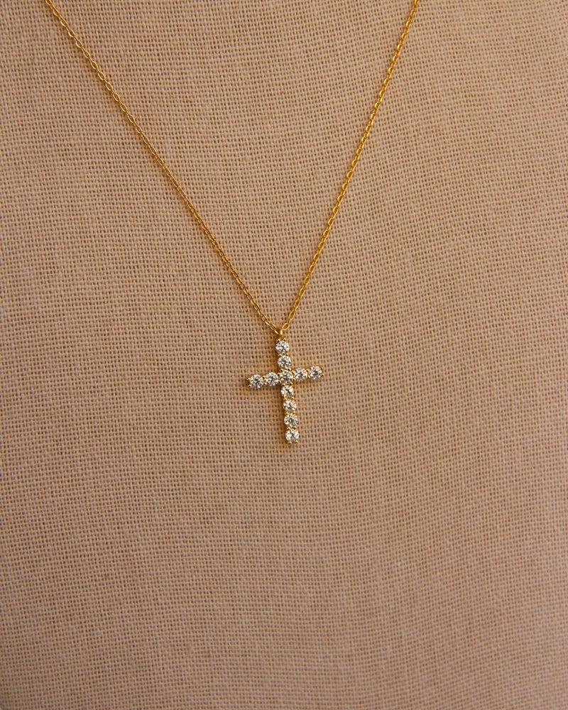 Missoula Large Studded Cross Necklace - Horseshoe J & Co.