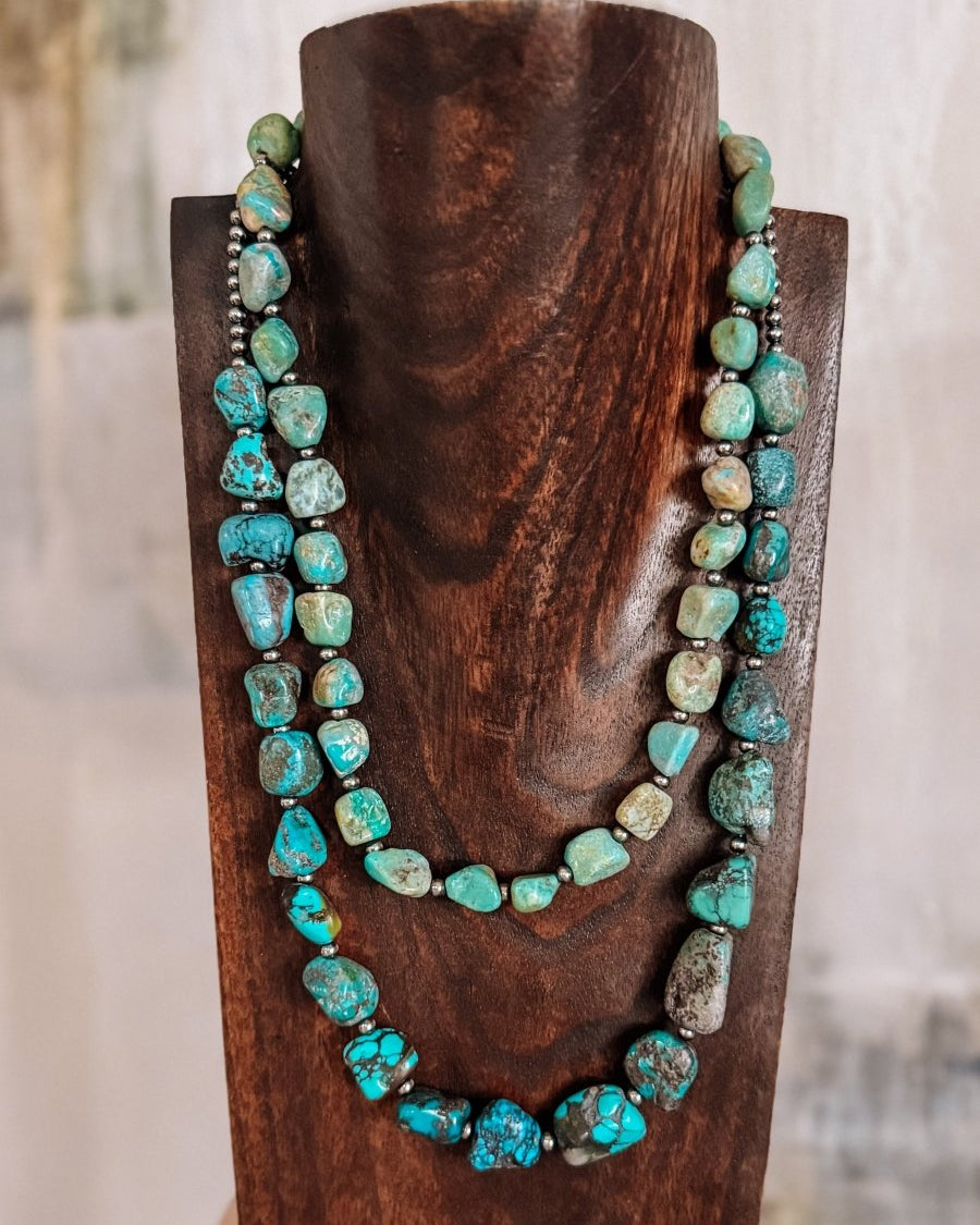 Morenci Turquoise Nugget Necklace - Horseshoe J & Co.