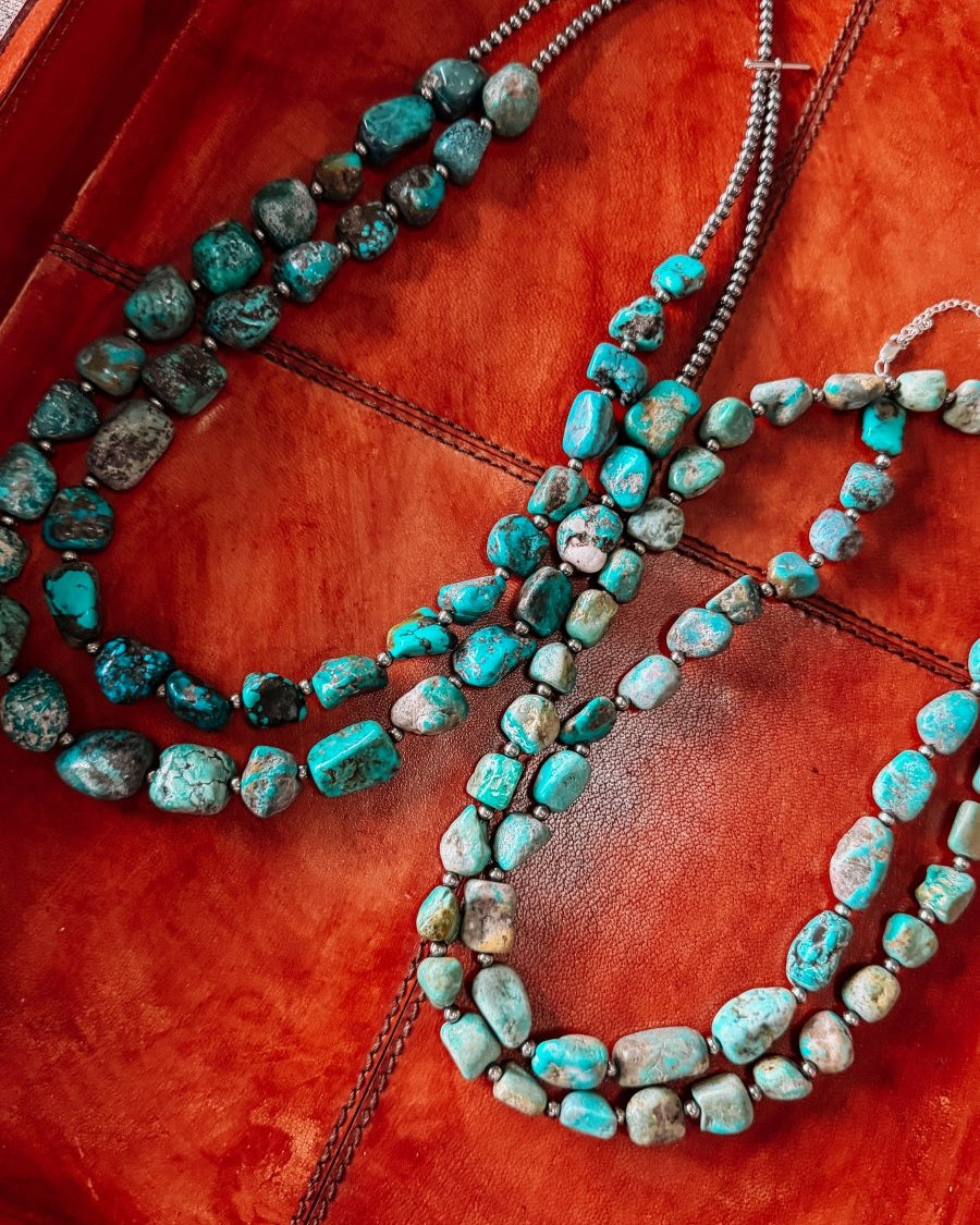 Morenci Turquoise Nugget Necklace - Horseshoe J & Co.