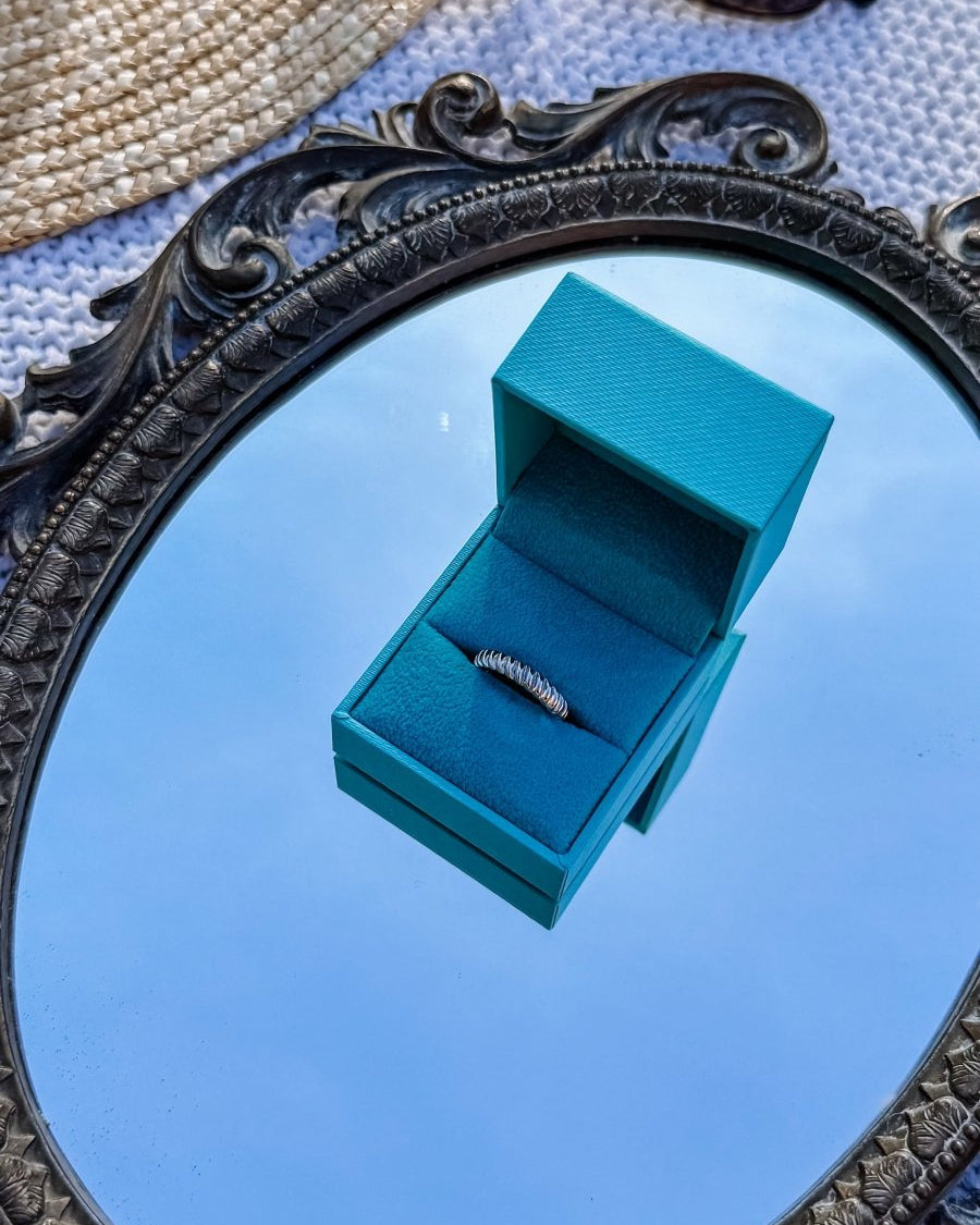 Mosby Textured Stacking Ring - Horseshoe J & Co.