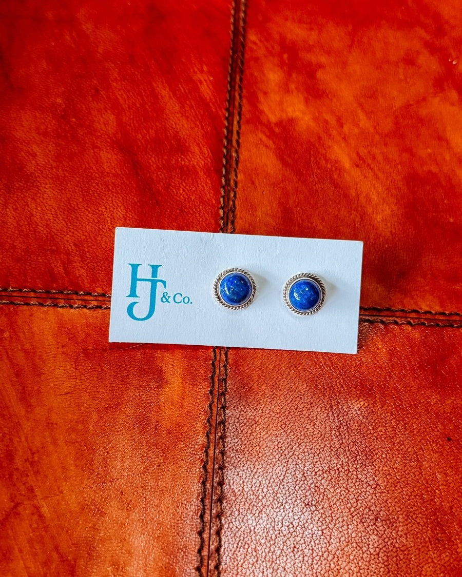 Niota Blue Lapis Earrings - Horseshoe J & Co.