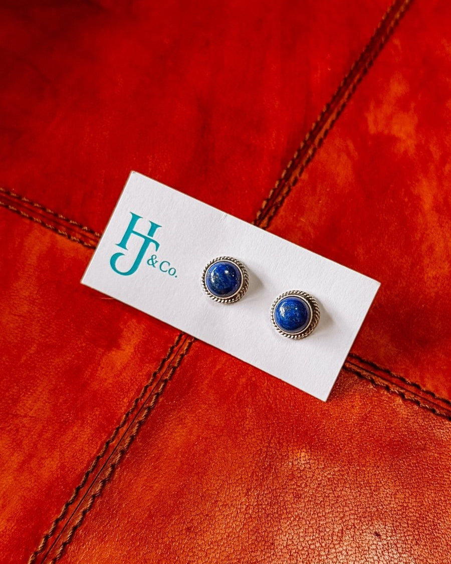 Niota Blue Lapis Earrings - Horseshoe J & Co.