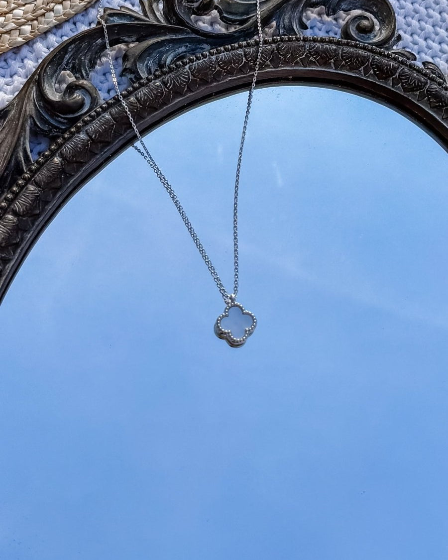 Nye Mother of Pearl Clover Necklace - Horseshoe J & Co.
