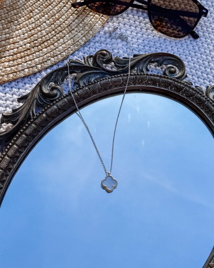Nye Mother of Pearl Clover Necklace - Horseshoe J & Co.