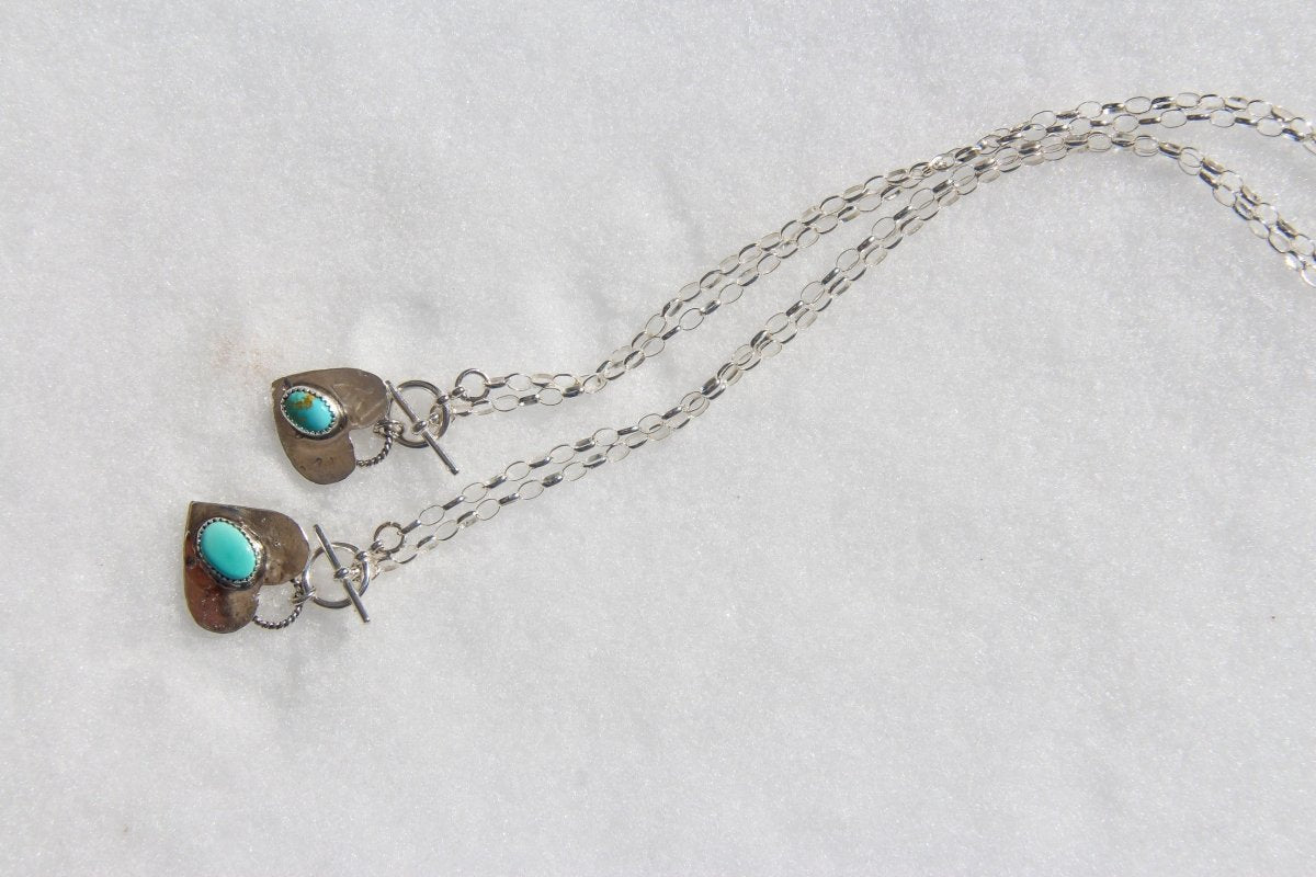 Paloma Turquoise Toggle Heart Necklace - Horseshoe J & Co.