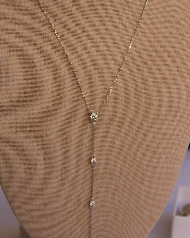 Ramsay Round CZ Lariat Necklace - Horseshoe J & Co.
