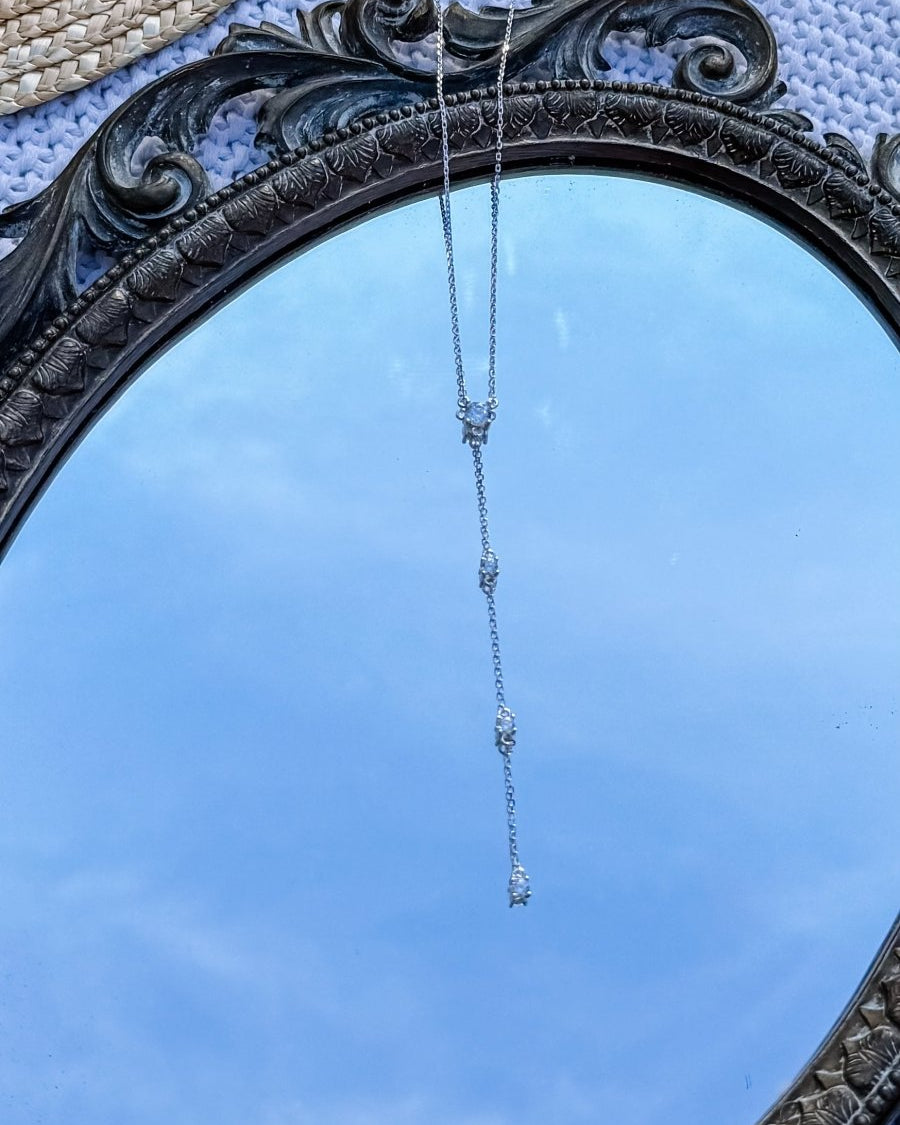 Ramsay Round CZ Lariat Necklace - Horseshoe J & Co.