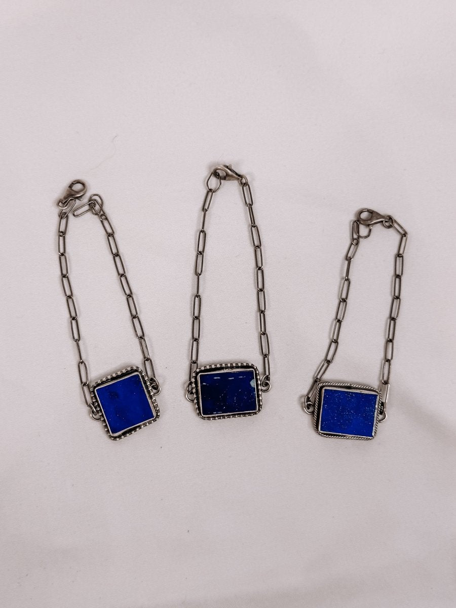Savoy Blue Lapis Link Bracelet - Horseshoe J & Co.