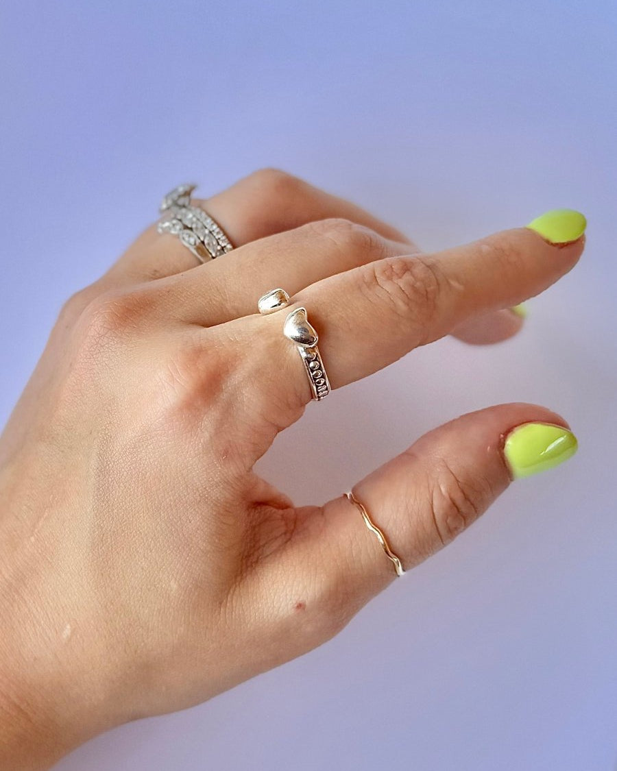 Shawnee Open Band Heart Ring - Horseshoe J & Co.