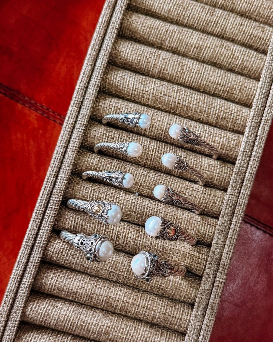 Spiffy Pearl Cable Bracelet - Horseshoe J & Co.