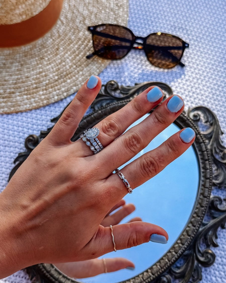 Wagner Square Link Ring - Horseshoe J & Co.