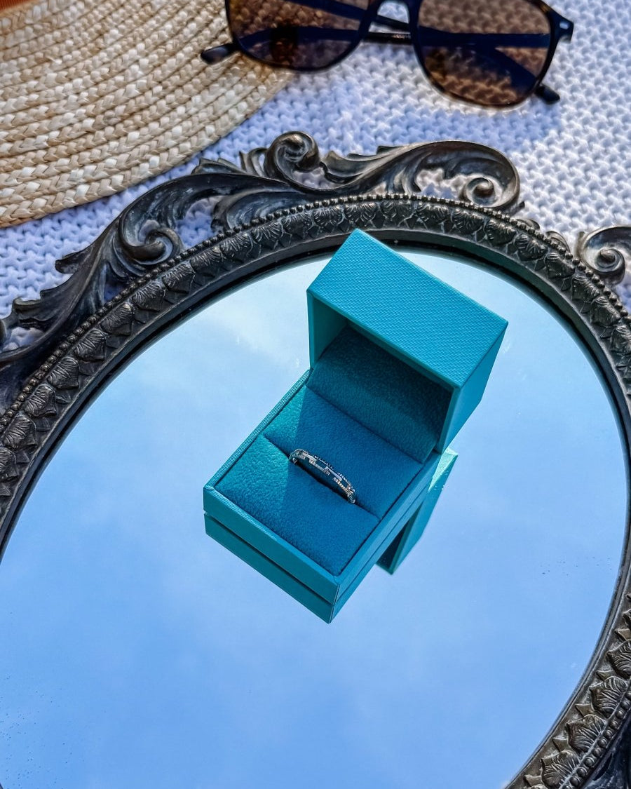 Wagner Square Link Ring - Horseshoe J & Co.