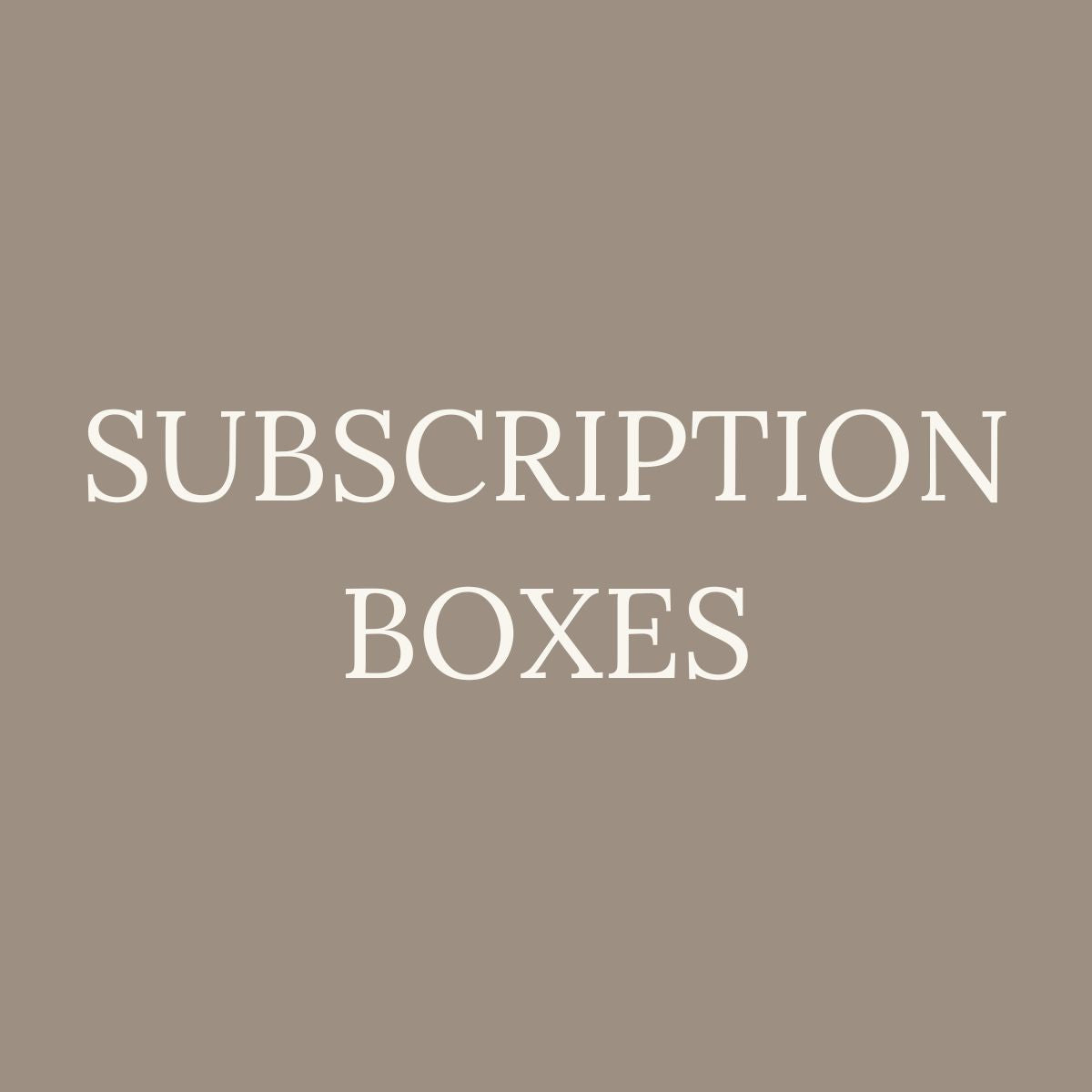 Subscription Boxes