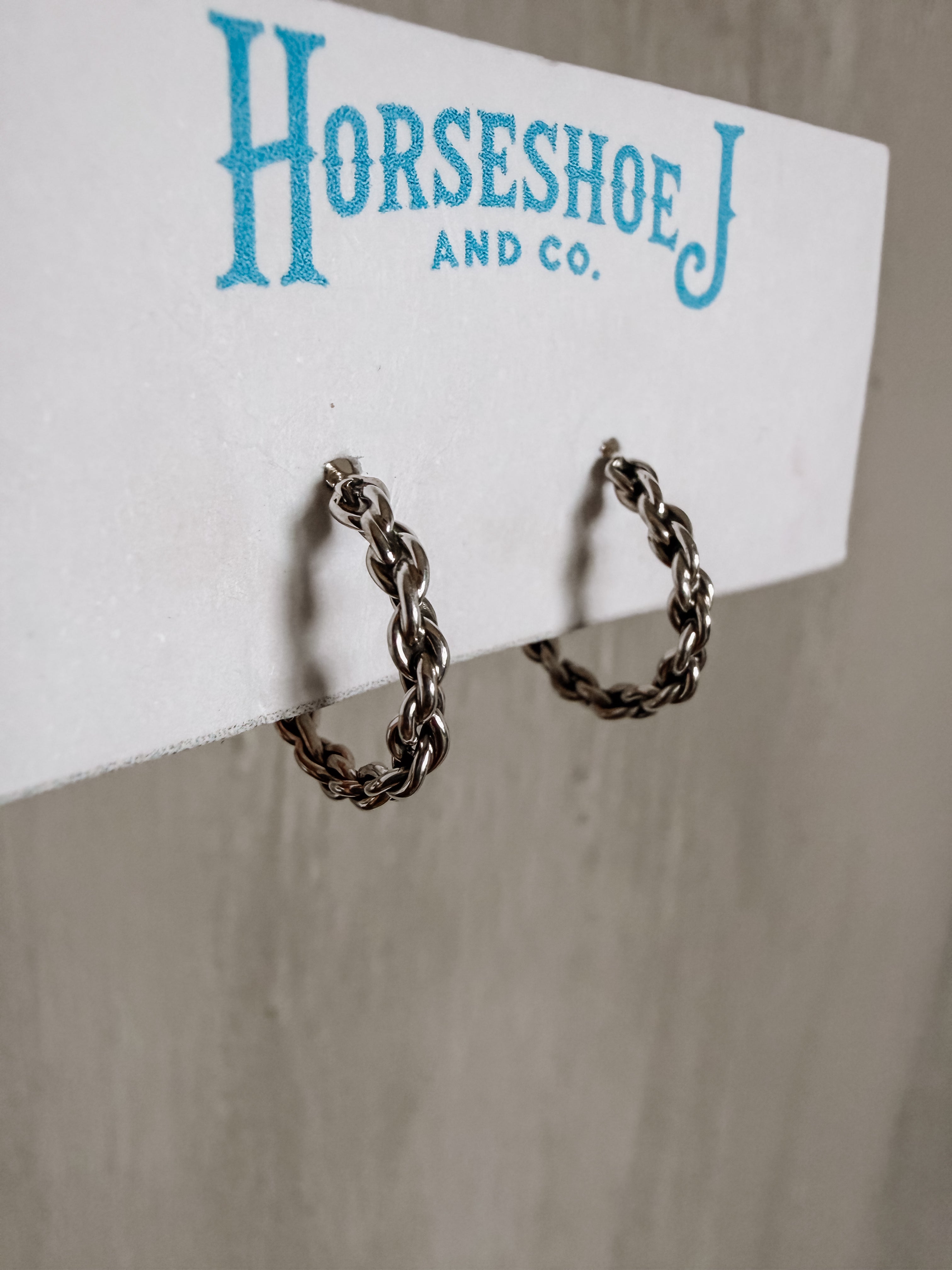 native american made sterling silver hoop earrings