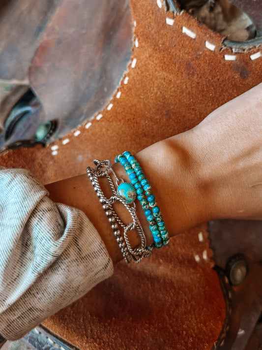 Fowler Turquoise Wrap Bracelet