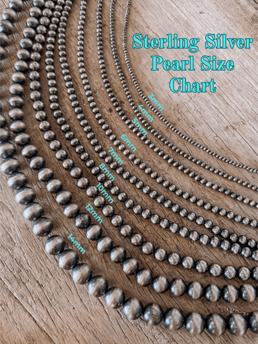 18" 12mm Sterling Silver Pearl Necklace - Horseshoe J & Co.