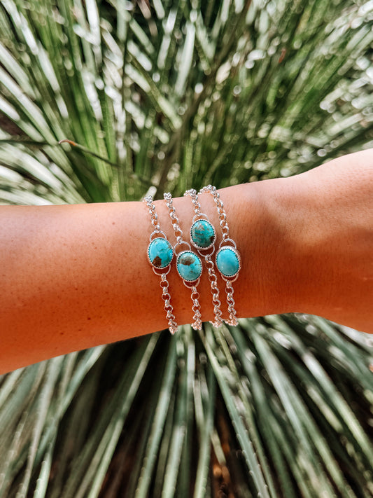 Atoka Turquoise Chain Bracelet