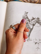 sterling silver twist rope band ring