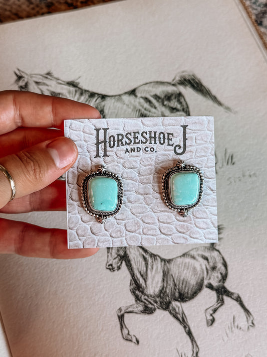 Flap-Jack Royston Turquoise Earrings