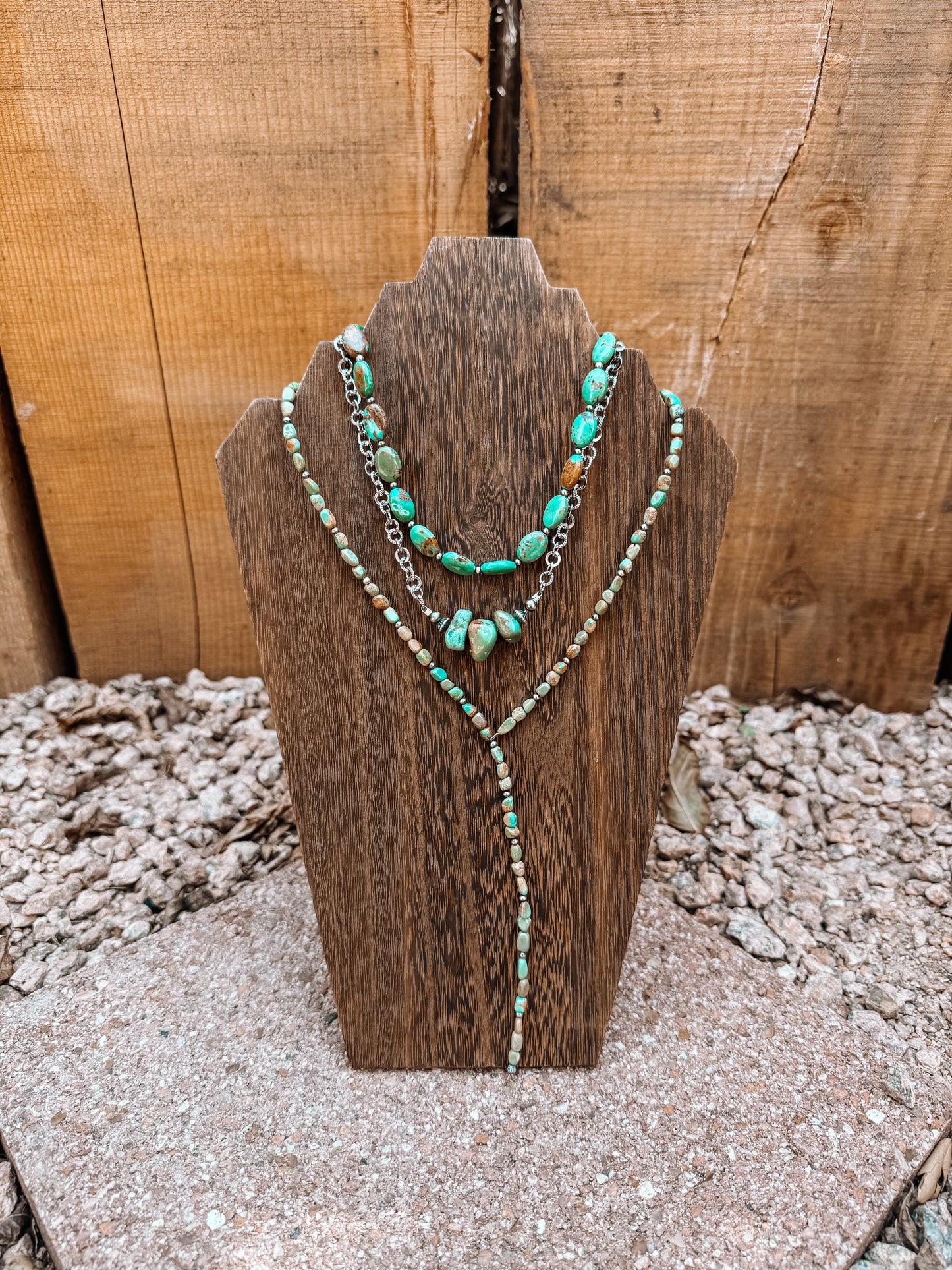 Turquoise Stone Lariat