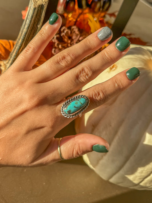 Silas Turquoise Ring (Adjustable)