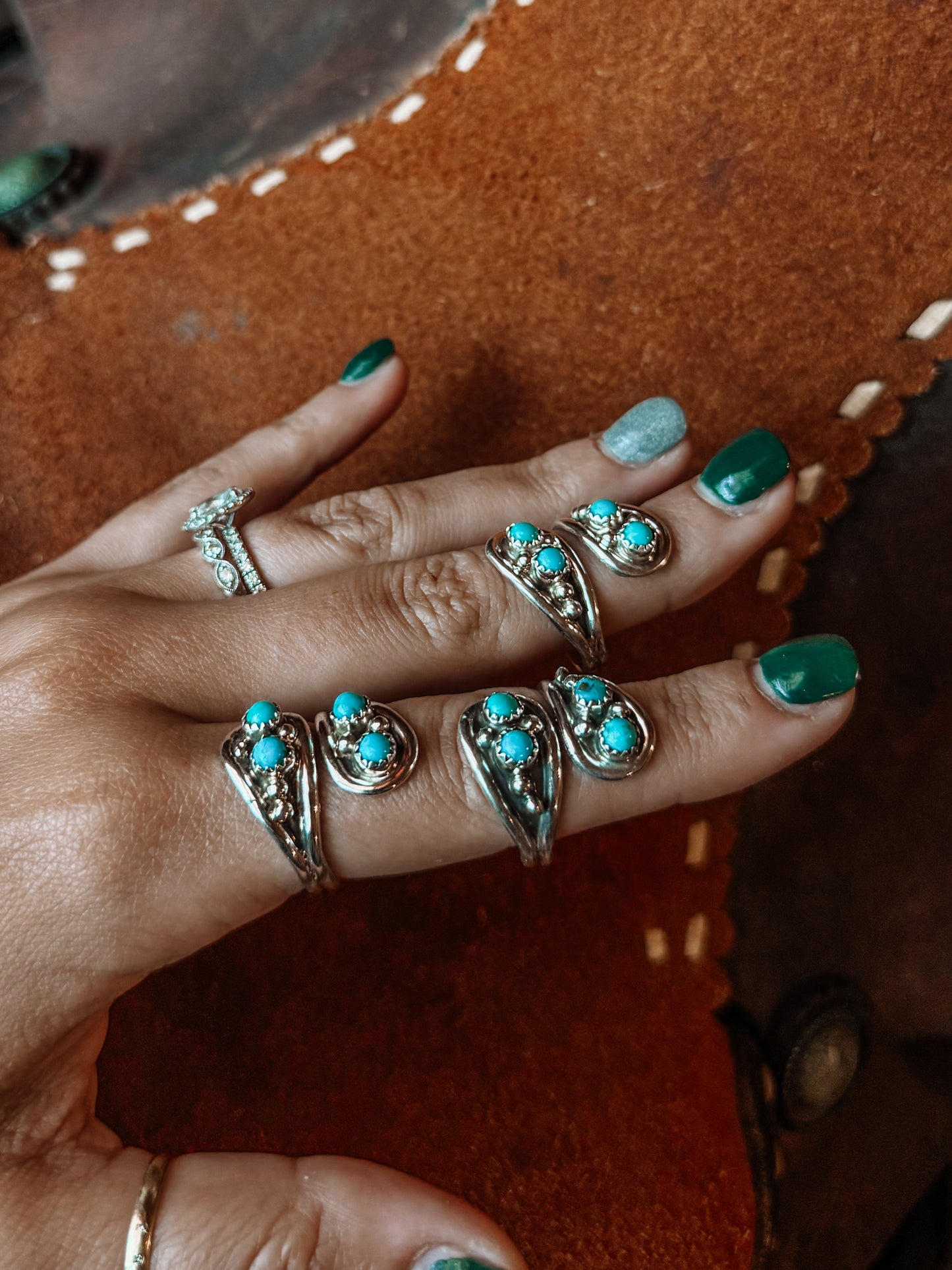 Peetz Turquoise Wrap Adjustable Ring