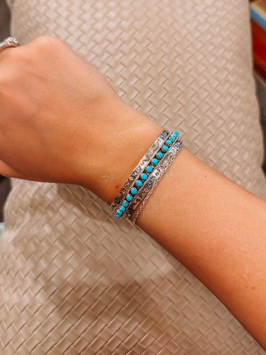 Among the Willows Turquoise Cuff