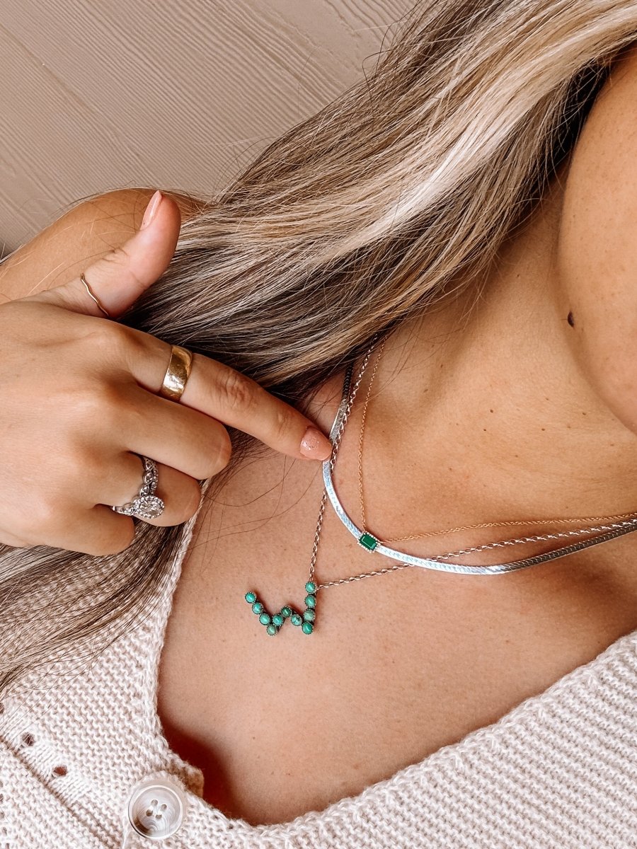 2.85mm Herringbone Chain Necklace - Horseshoe J & Co.