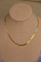 2mm Gold Plated Herringbone Chain - Horseshoe J & Co.