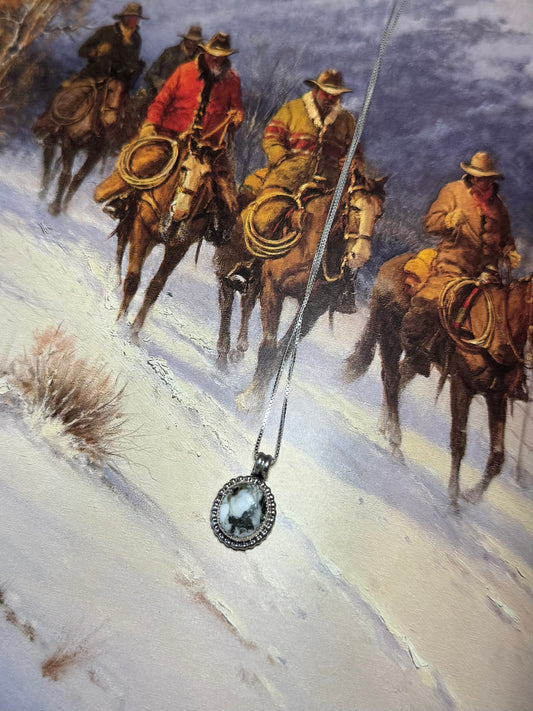 Mack White Buffalo Necklace