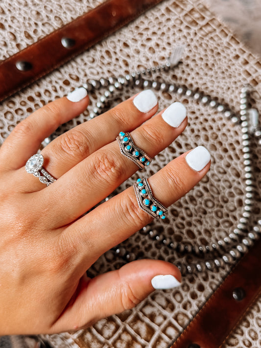 Livingston Turquoise V Ring