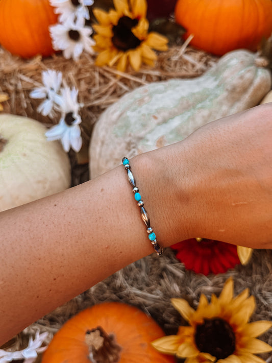 Ballyhoo Turquoise + Pearl Bracelet