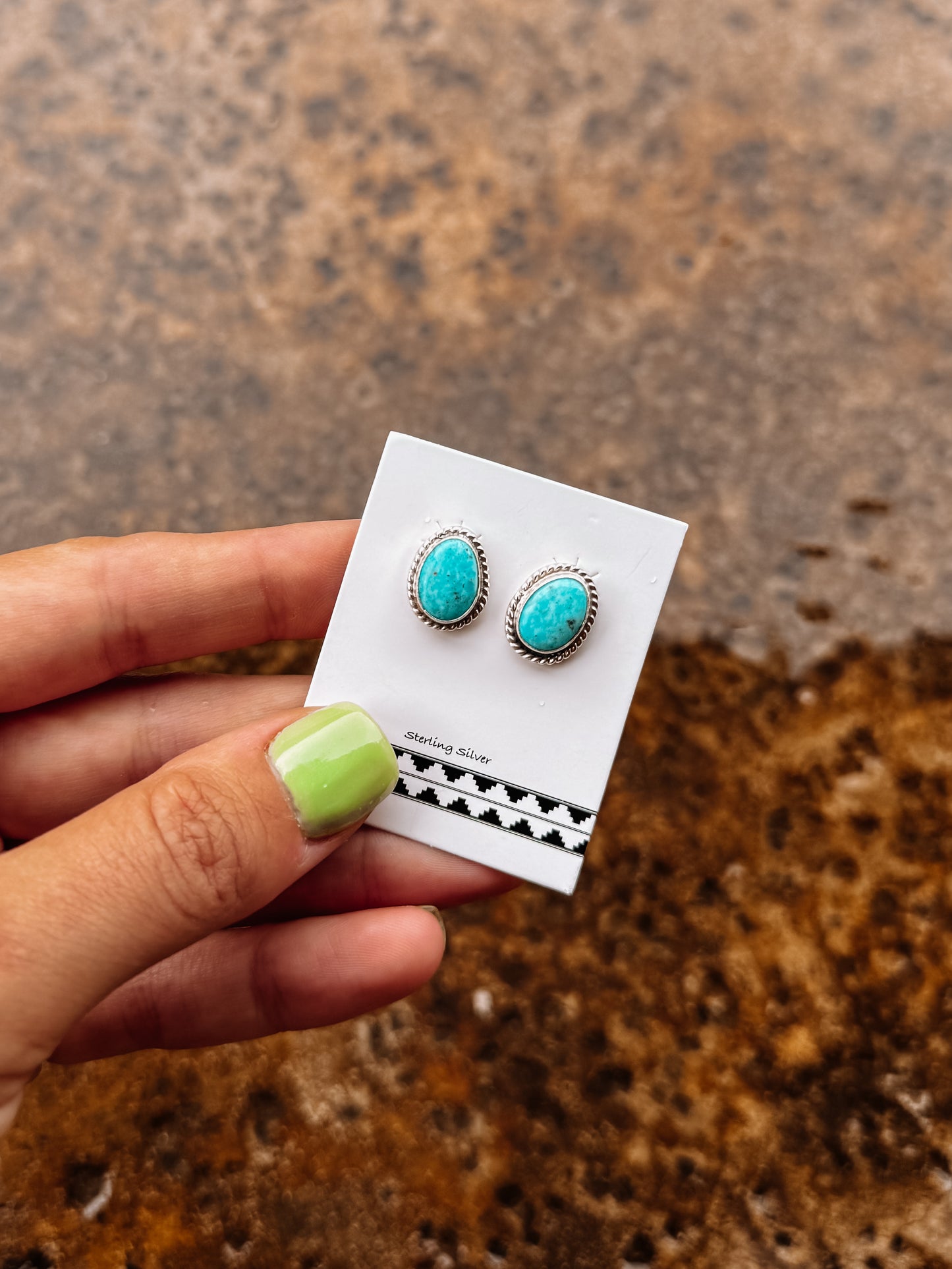 Creede Turquoise Stud Earrings