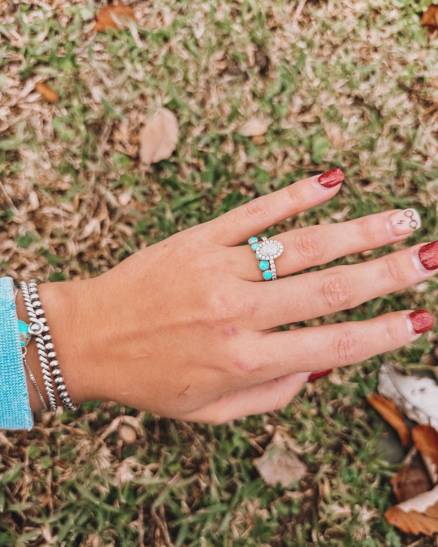 Turquoise Stacker Ring Band