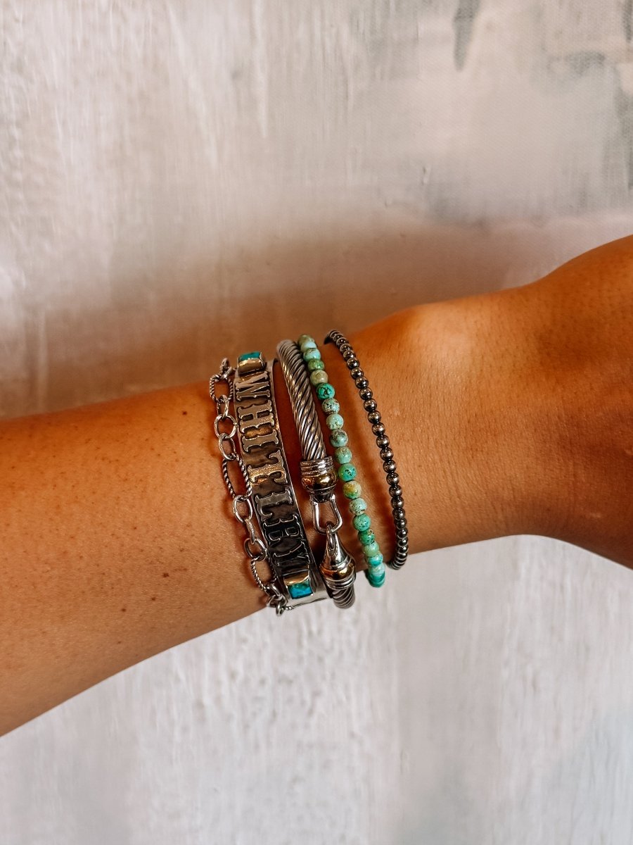 3mm Sterling Silver Pearl Bracelet - Horseshoe J & Co.