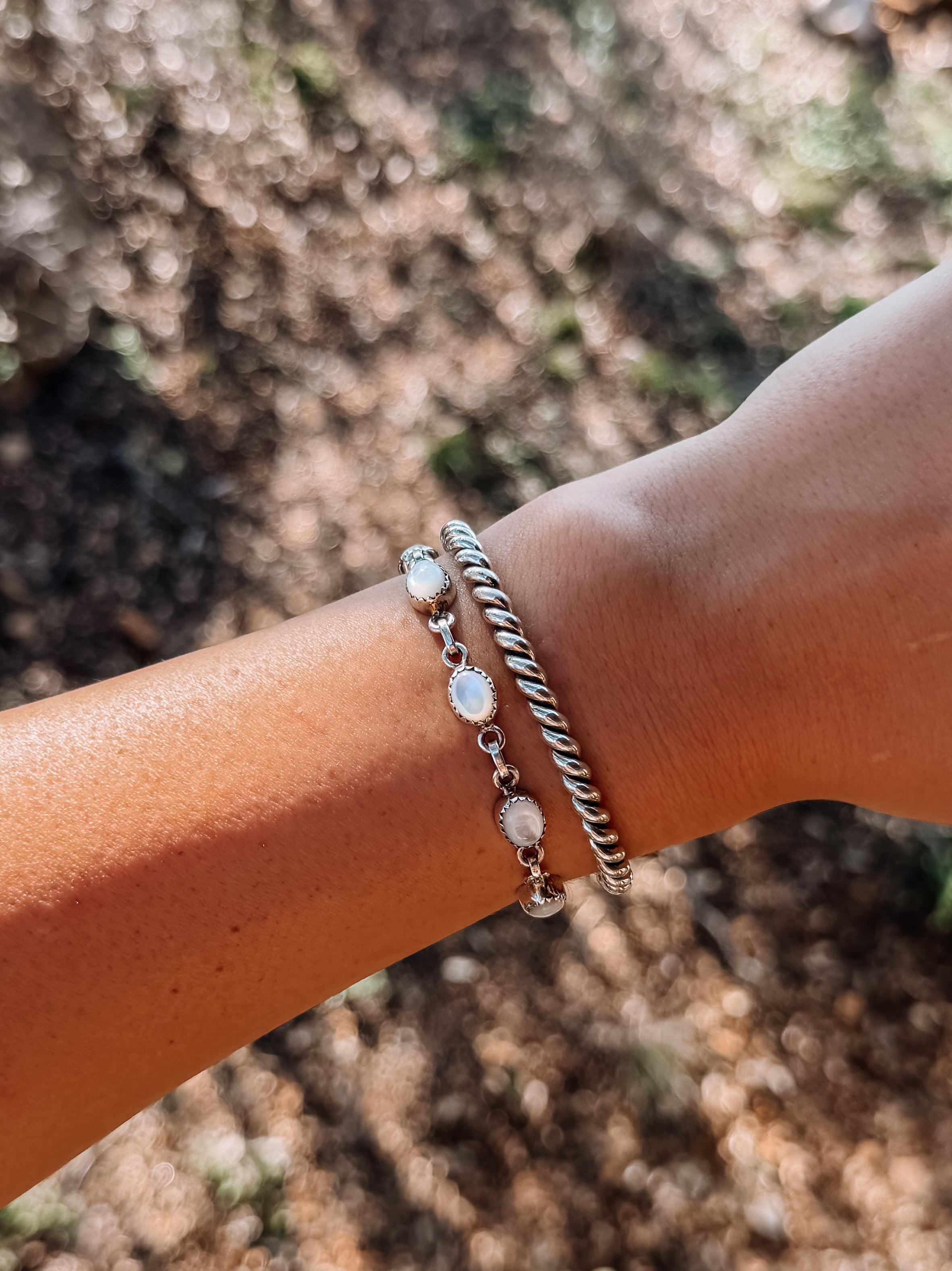 sterling silver twist cuff bracelet