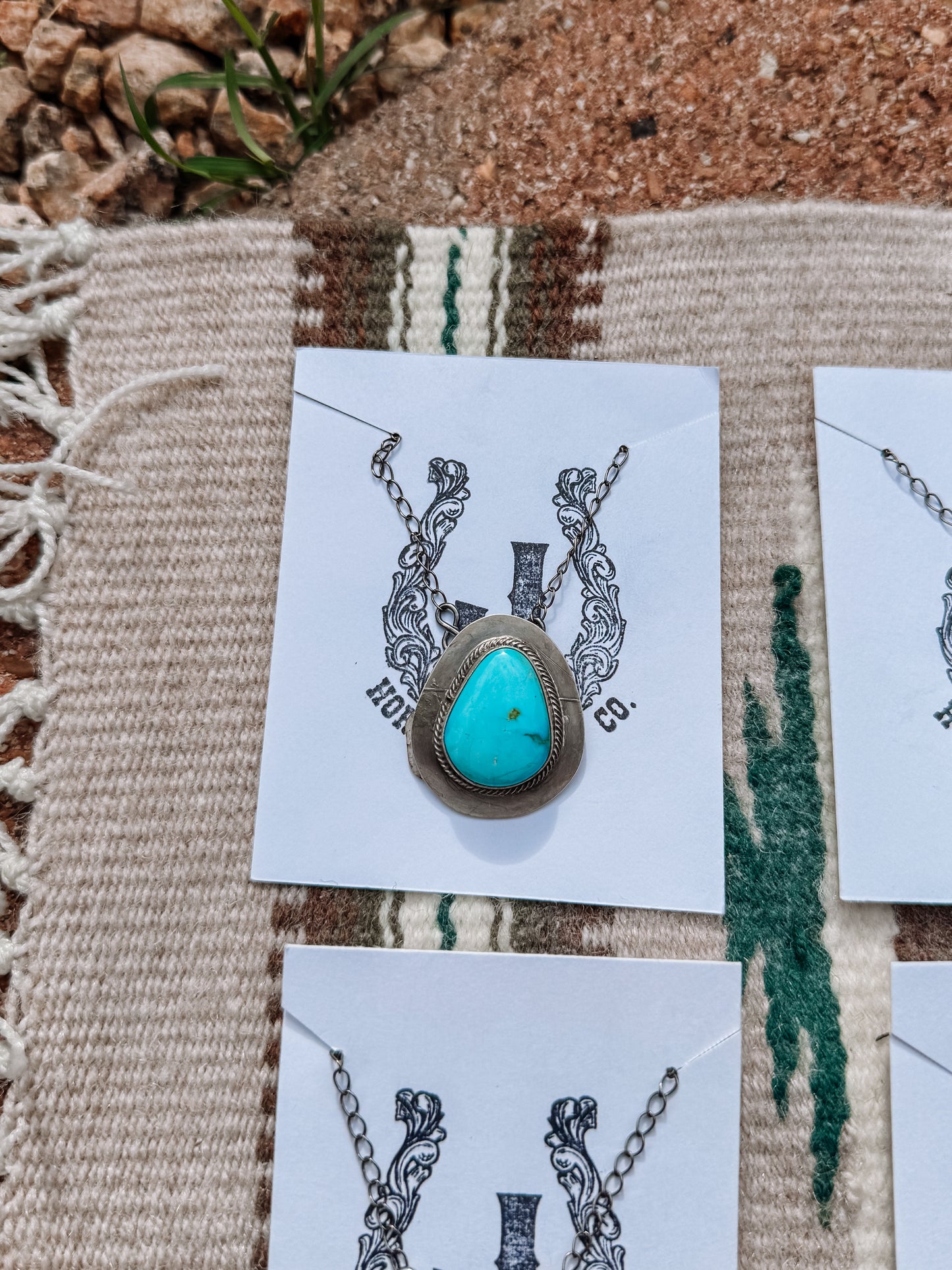 Navajo Stamped Turquoise Necklaces