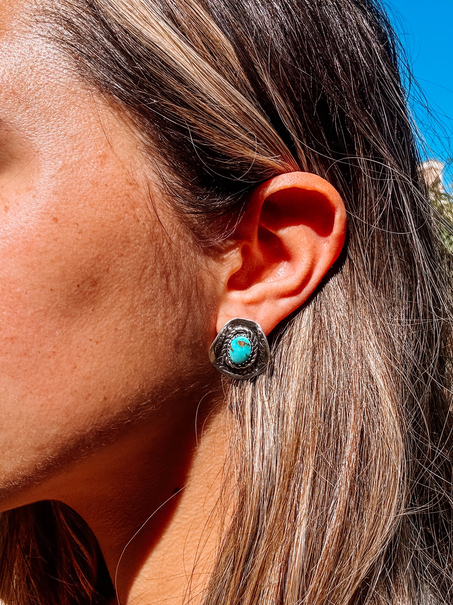 Turquoise Cowboy Hat Studs