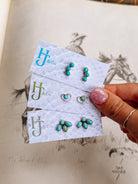 native american made turquoise stud earrings 