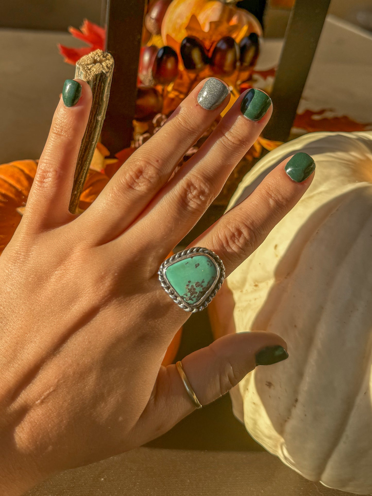 Silas Turquoise Ring (Adjustable)