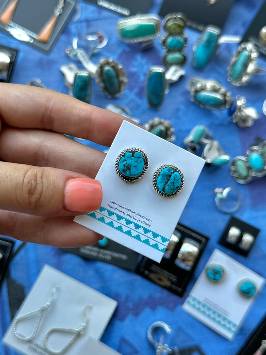 Buck Turquoise Studs