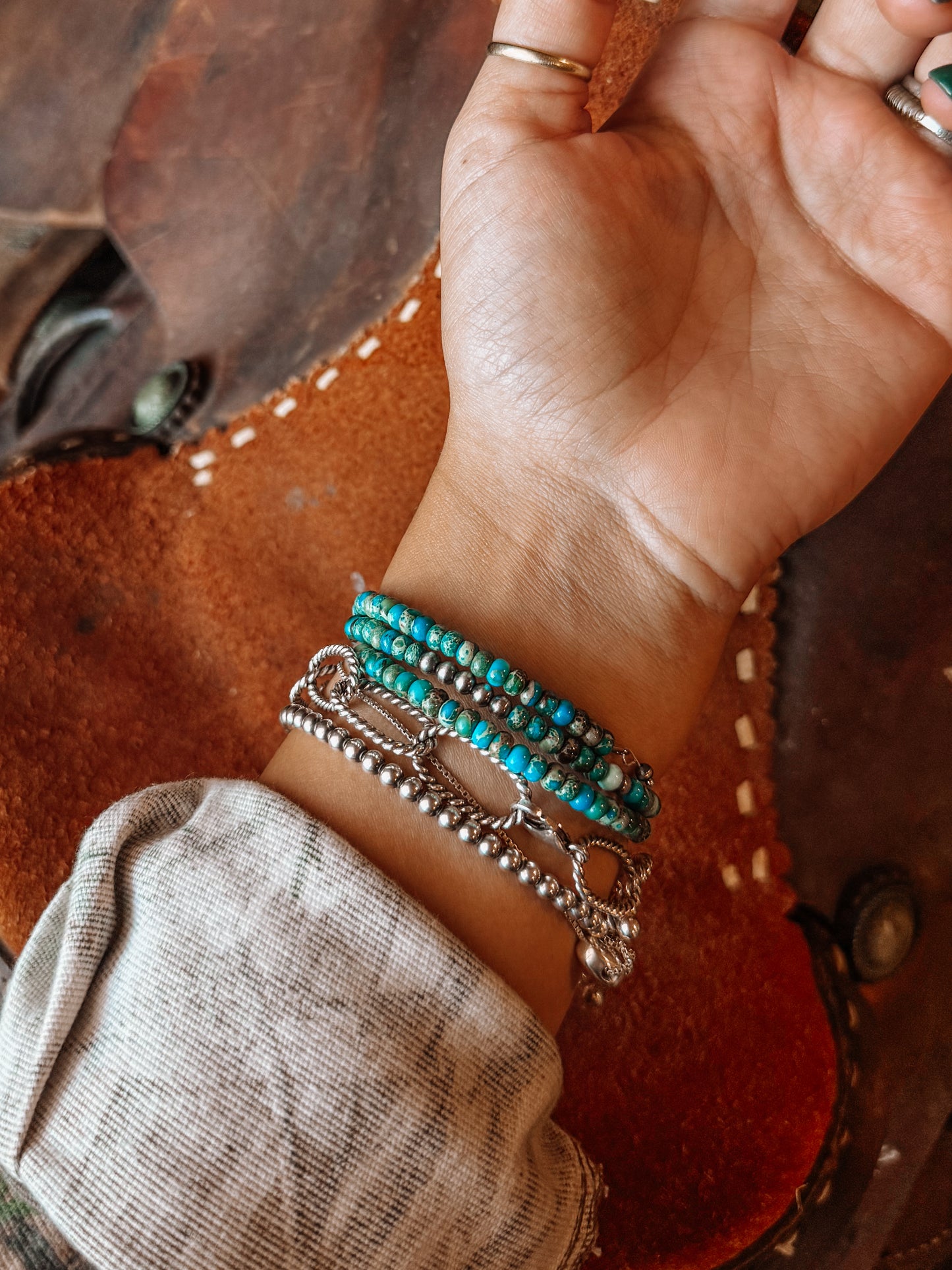 Fowler Turquoise Wrap Bracelet