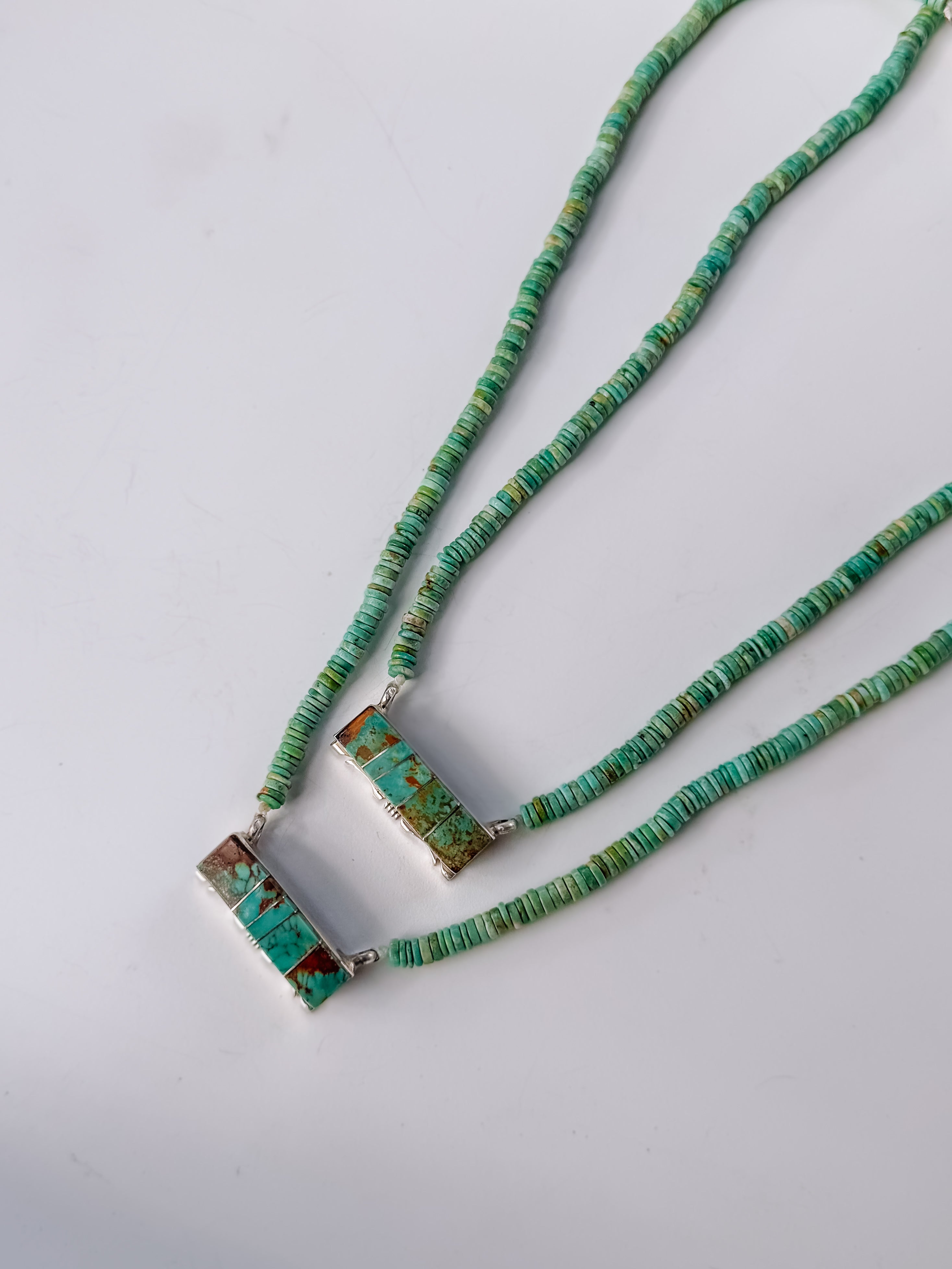 Turquoise Beaded Bar Necklace