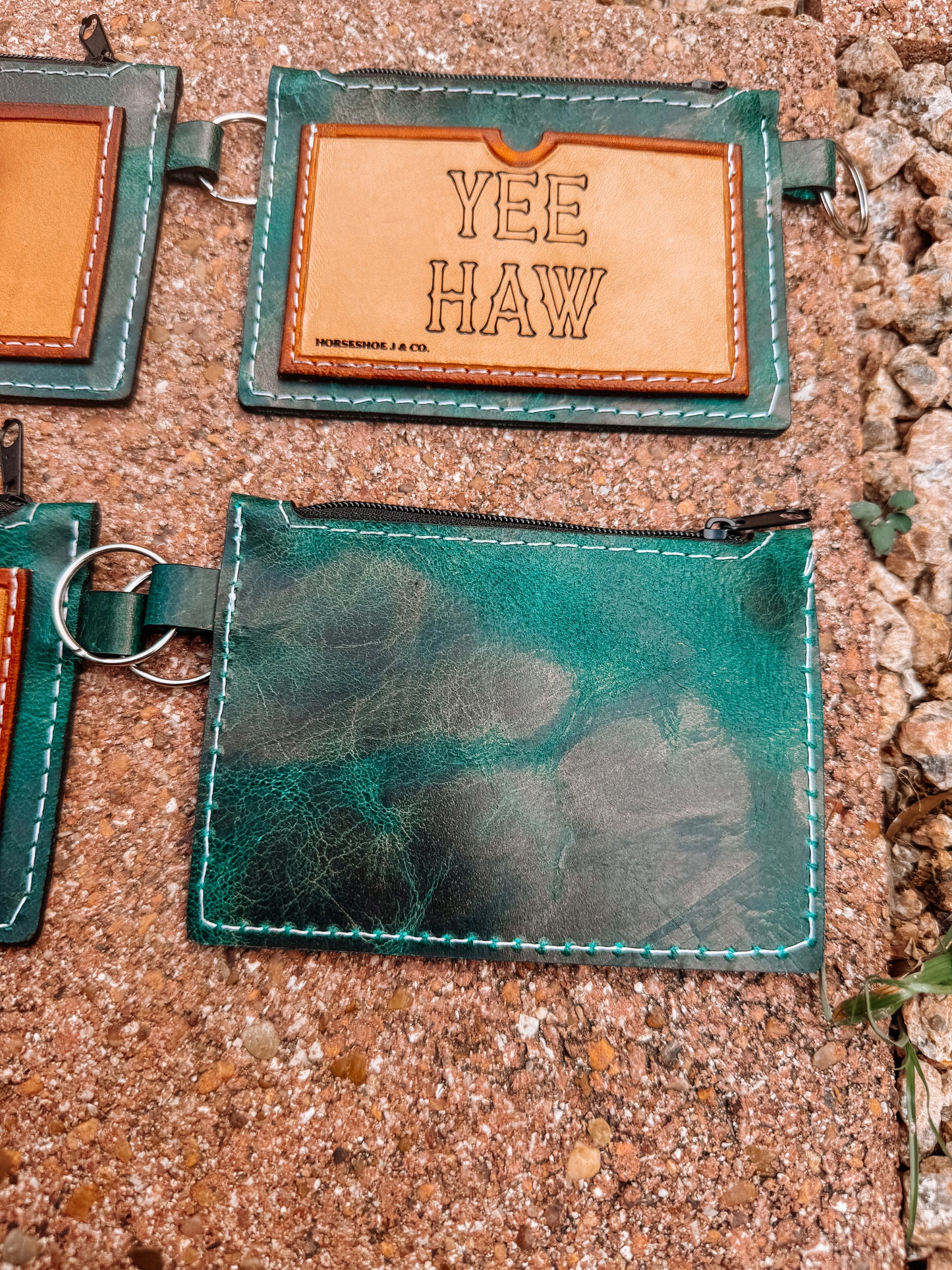 Teal Keychain Wallets