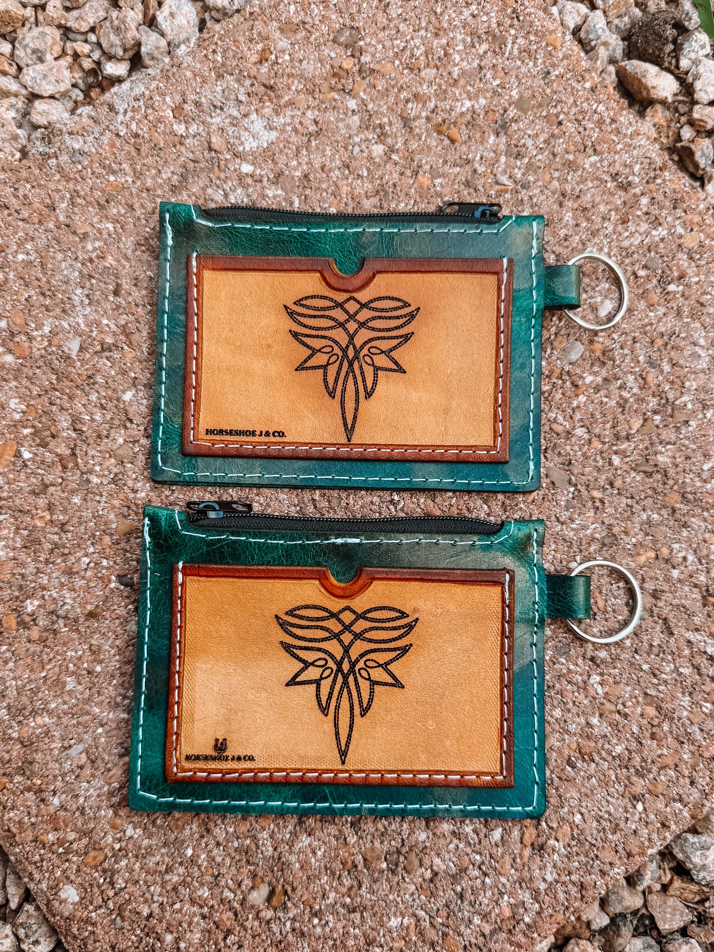 Teal Keychain Wallets