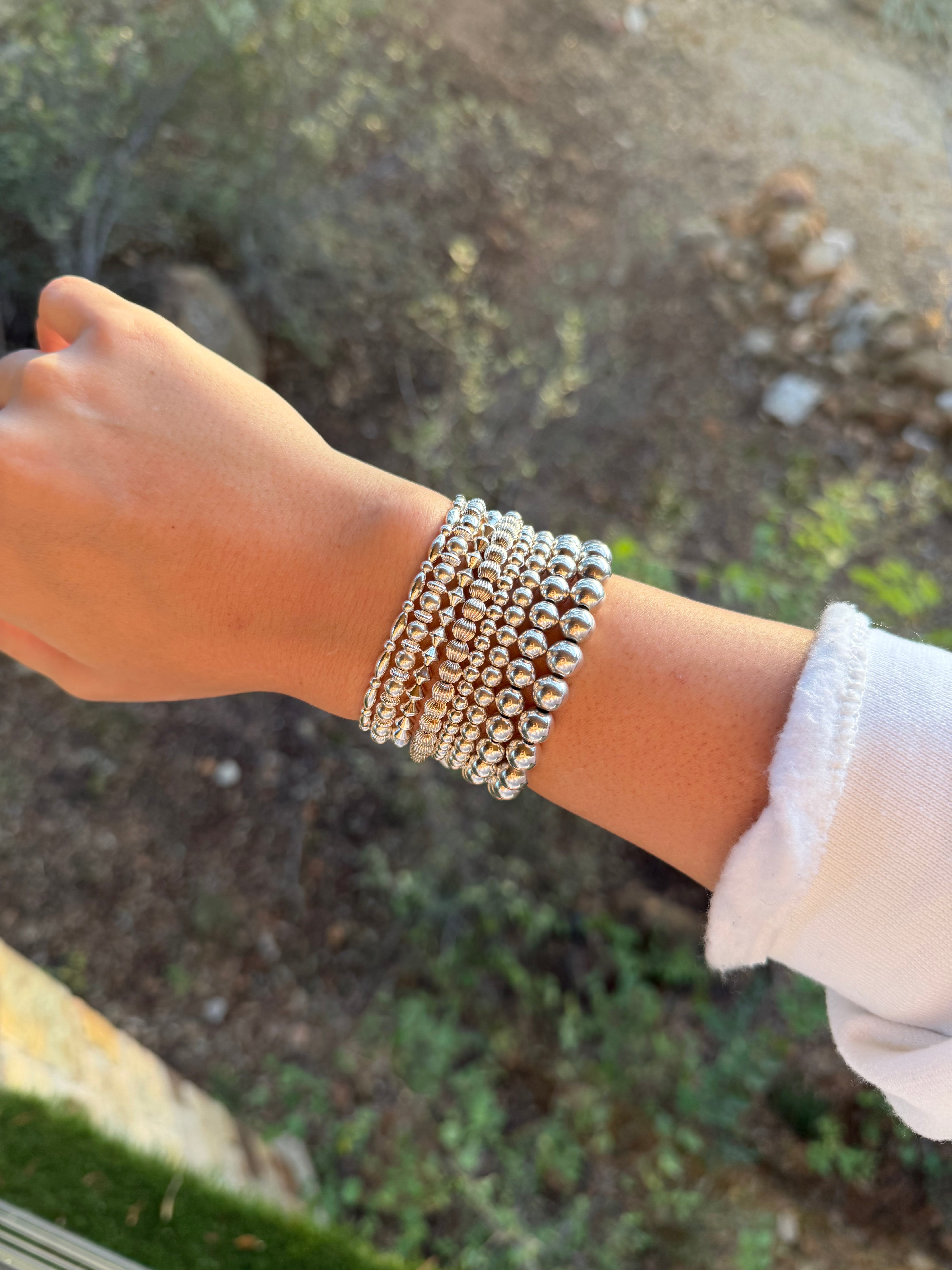 Sterling Silver Stretch Bracelets