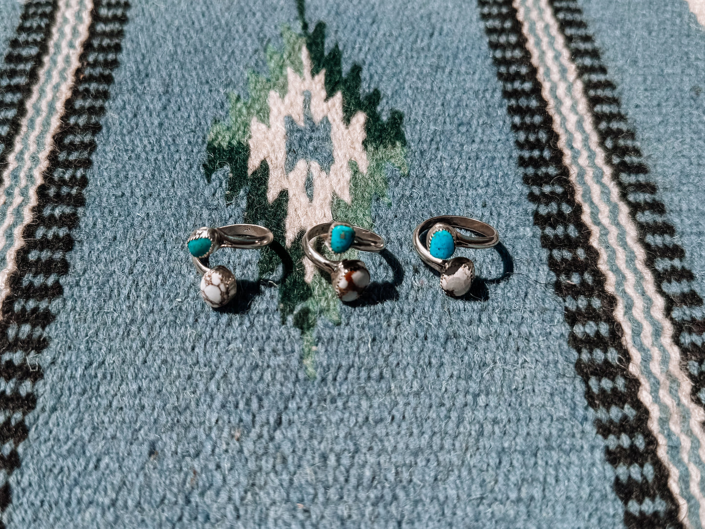 Wild Horse Turquoise Adjustable Rings