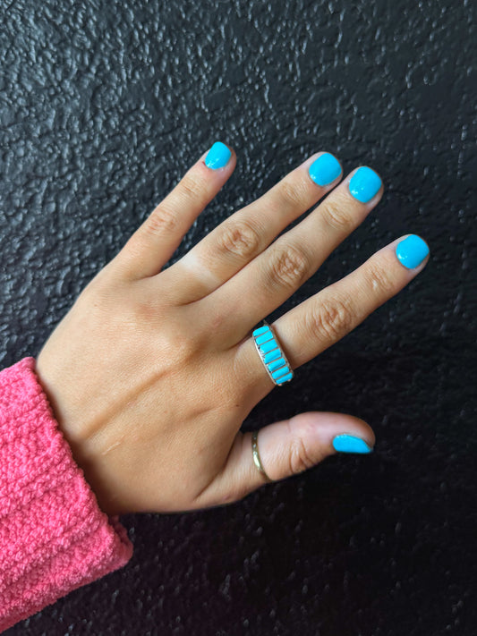 Bad Hoss Zuni Turquoise Ring