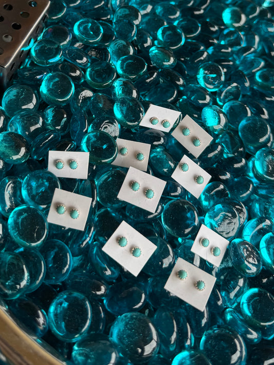 4mm Turquoise Studs